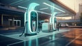 Charging stations for electric vehicles Royalty Free Stock Photo