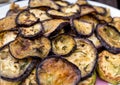 Chargrilled eggplants with fresh herbs