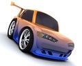 Charicature of japanese drift car Royalty Free Stock Photo