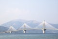 Charilaos Trikoupis bridge in Rion, Greece Royalty Free Stock Photo