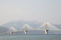 Charilaos Trikoupis bridge in Rion, Greece Royalty Free Stock Photo