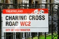 Charing Cross Road Sign, London, England Royalty Free Stock Photo