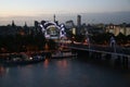 CHARING CROSS STATION IN THE EVENING Royalty Free Stock Photo