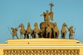 Chariot of Glory on the Triumphal arch of the General Staff building in Saint Petersburg, Russia Royalty Free Stock Photo