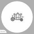 Chariot vector icon sign symbol