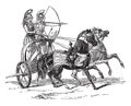 A Chariot of Iron, vintage illustration