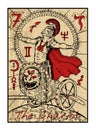 The Chariot. The tarot card