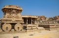 Chariot and Vittala temple at Hampi, India Royalty Free Stock Photo