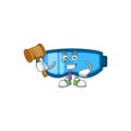 Charismatic Judge safety glasses cartoon character design with glasses