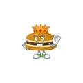 A Charismatic King of dorayaki cartoon character design