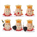 A Charismatic King pistachios cartoon character wearing a gold crown