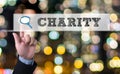 CHARITY DONATE Give Concept Royalty Free Stock Photo