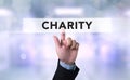 CHARITY DONATE Give Concept Royalty Free Stock Photo