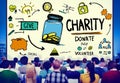 Charity Donate Help Give Saving Sharing Support Volunteer Concep Royalty Free Stock Photo