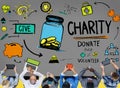 Charity Donate Help Give Saving Sharing Support Volunteer Concept