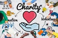 Charity Donate Welfare Generosity Charitable Giving Concept Royalty Free Stock Photo