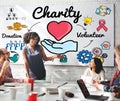 Charity Donate Welfare Generosity Charitable Giving Concept Royalty Free Stock Photo