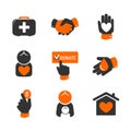 Charity and donation icons