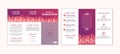 Charity and donation trifold design template