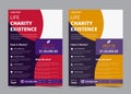 charity flyer design. life charity existence promotion . education program
