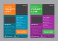 charity flyer design template. donation promotion flyer design