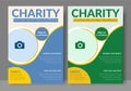 Fundraising Charity Flyer, Donation Banner, Charity flyer template Royalty Free Stock Photo