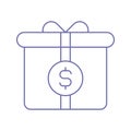 charity fund collecting icon vector