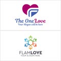 Charity nonprofit people community logo design