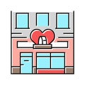 charity shop color icon vector illustration