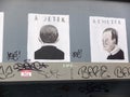 Street art : Acheter - Ah, je tÃ¢â¬â¢ai - A jeter - Acheter. A beautiful message against consumerism