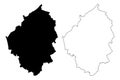 Charleroi City Kingdom of Belgium, Wallonia Region map vector illustration, scribble sketch City of Charleroi map Royalty Free Stock Photo