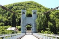Charles-Albert pedestrian bridge between Geneva and Annecy in France Royalty Free Stock Photo