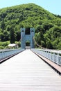 Charles-Albert pedestrian bridge between Geneva and Annecy, France Royalty Free Stock Photo
