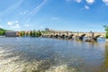 Charles Bridge against of the Lesser Town, Prague Royalty Free Stock Photo