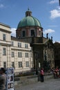 Charles Bridge_church of the saint Francis of Asisi Royalty Free Stock Photo