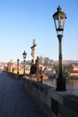 Charles Bridge At Dawn Royalty Free Stock Photo