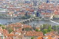 Charles Bridge and Mala Strana, Prague, Czechoslovakia