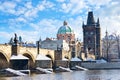 Charles bridge, Old Town, Prague (UNESCO), Czech republic Royalty Free Stock Photo