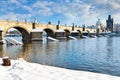 Charles bridge, Old Town, Prague (UNESCO), Czech republic Royalty Free Stock Photo