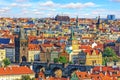 Charles Bridge, Old Town Tower and other sights of Old Town in P Royalty Free Stock Photo