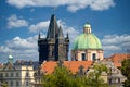 Charles Bridge, Old Town Bridge Tower, and St. Francis Of Assisi Church Royalty Free Stock Photo