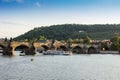 Charles Bridge over Vltava river