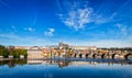 Charles bridge over Vltava river and Gradchany Prague Castle