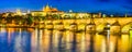 Charles Bridge, Prague Castle, Czech Republic Royalty Free Stock Photo