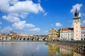 Charles bridge, Prague castle (UNESCO), Czech republic Royalty Free Stock Photo