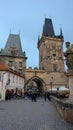 Lesser Town Bridge Towers, Prague, Czech Republic Royalty Free Stock Photo