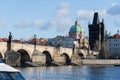 Charles Bridge in Prague Royalty Free Stock Photo