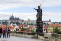 Charles Bridge statue, Prague, Czech Republic