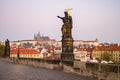 Charles Bridge at sunrise, Prague, Czech Republic Royalty Free Stock Photo