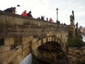 Charles Bridge is very popular for the city of Prague and an interesting piece of art